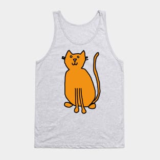 Gold Cat Tank Top